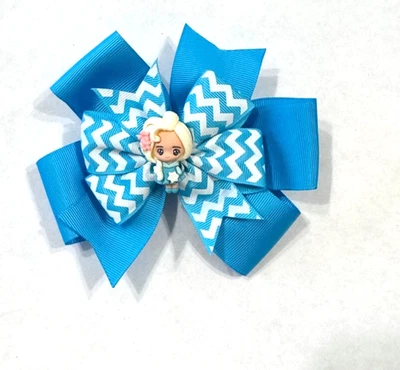Beautiful Disney's Princess Elsa inspired hair bow for girls. - Image 1 of 2