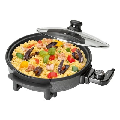 Clatronic Partypfanne 32cm PP 3401 schwarz, Tiefe: 3,5 cm, 1500 Watt, NEU - Bild 1 von 4