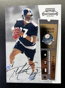 2000 Playoff Contenders Rookie Ticket TEE MARTIN #141 π₯ Rookie Auto RC Steelers - Picture 1 of 3