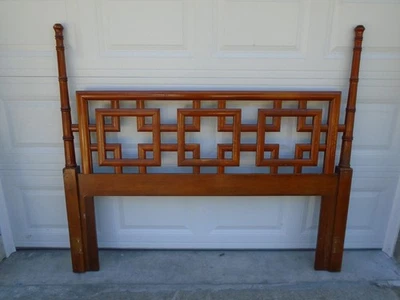 Высокий искусственный бамбук лады королева размер изголовья Chippendale Chinoiserie мандарин - Изображение 1 из 4