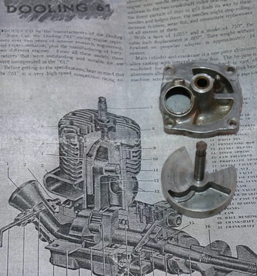 Dooling 61 Gas motor backplate and rotor disk for spares - Image 1 of 4