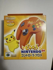CAJA Mando Pikachu Naranja N64 Pokemon Japonés Nintendo 64 Japón Limitado - Imagen 1 de 17