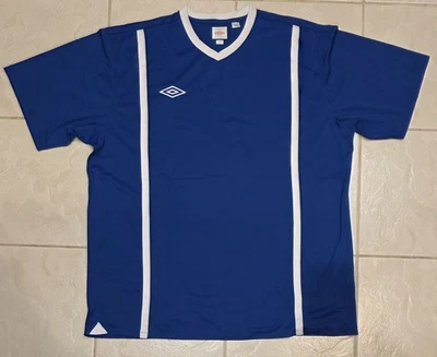 UMBRO Shirt Jersey Mens XL Blue White Soccer Futbol Rugby USA X-large NWOT New - Image 1 of 4