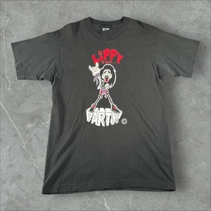 Vintage Lip Service Shirt Mens Large Black Lippy Sez Party Punk Goth  90s Rare - Picture 1 of 10