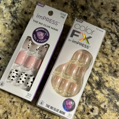 Impress The No Glue Manicure 2 New Packages Short Color FX - Image 1 of 4
