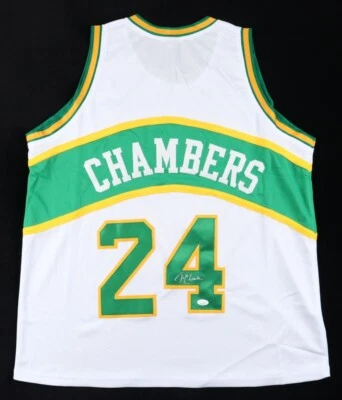 Tom Chambers Signed Seattle Supersonics Jersey (JSA) 4xAll Star Power Forward - Image 1 of 4