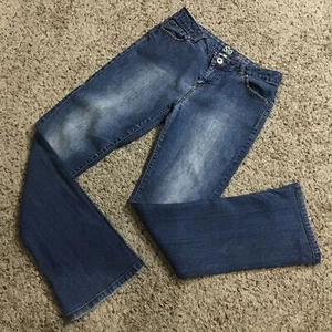 So Girl's Jeans Size 16 Boot Cut Back Pocket Flaps Super Cute - Picture 1 of 12