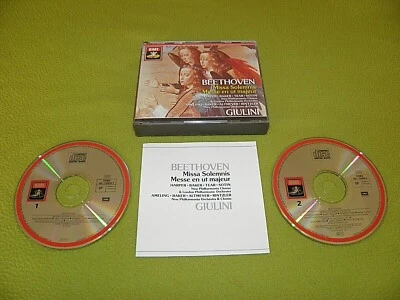 Beethoven Missa Solemnis / Ameling / Harper / Giulini EMI Box 2xCD NM Remastered - Image 1 of 2