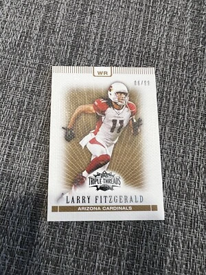 2007 Topps Triple Threads Gold /99 Larry Fitzgerald #63 - Image 1 of 2