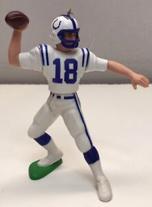 NFL Starting Lineup Indy Colts #18 Peyton Manning Football Ornament Figurine Toy