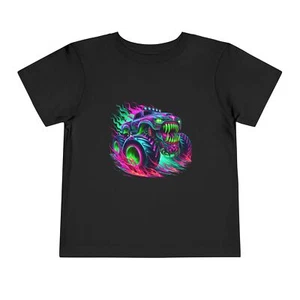 Monster Truck Toddler Tee, Fun Kid's Shirt, Birthday Gift, Halloween Costume, - Picture 1 of 33