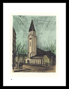 1967 Bernard Buffet Lithograph 64 "Saint Germain des Près" - Picture 1 of 2