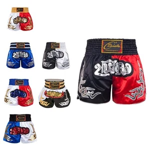 Boy Trunks Moisture Wicking Shorts Children Short Pants Polyester Kickboxing - Picture 1 of 49