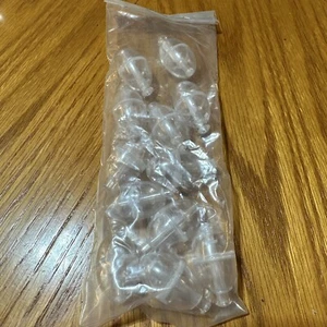 NOS Small Fillable Spinning Floats Fishing Bobbers Clear 12 Pieces - Picture 1 of 2