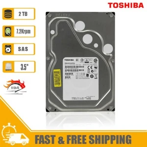 Toshiba (SAS) 3.5" Hard Drive 2TB HDEPE23GEA51F 7200 RPM 64MB 4Kn for Desktop - Picture 1 of 6