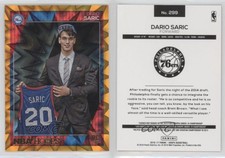 2016-17 Panini NBA Hoops Rookies Orange Explosion /75 Dario Saric #299 Rookie RC