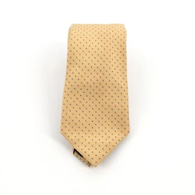 Corbata Michael Kors Estampado Lunares Amarillo Claro Azul Negocios Informal Foto 1 de 4