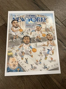NEW YORK KNICKS Art Print Photo 13x 19" Poster JALEN BRUNSON JOSH HART BRIDGES - Picture 1 of 1