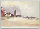 c26048 John Tookey Aldeburgh Suffolk art painting  postcard 2000 stamp