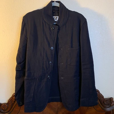 RARE ENGINEERED GARMENTS POPLIN NAVY MELTON WOOL Jacket Coat M MENS NEPENTHES - Image 1 of 4