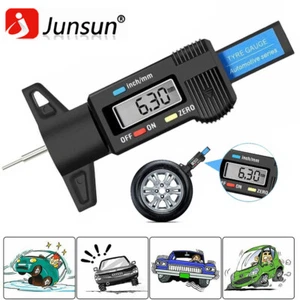 Digital Tyre Depth Gauge Tread Checker Motorbike Car Tester Brake Shoe Pad - Picture 1 of 9