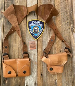 Vintage Desantis Brown Leather Shoulder Rig For S&W Spurless J Frame / Model 640 - Picture 1 of 7