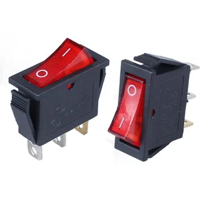 2Pcs Rocker Switch AC110V/120V 20A Light Illuminated ON-Off 3 Pins 2 Position - Picture 1 of 12