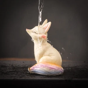 Color-changing Tea Pet Little Fox Watering Office Home Tea Table Teapet Ornament - Picture 1 of 13