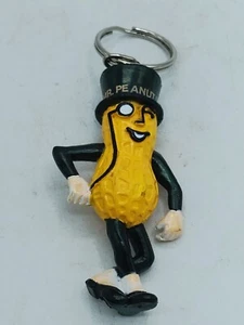 MR. PEANUT keychain with monocle & Top Hat Key Ring Fob PLANTERS MASCOT. - Picture 1 of 8
