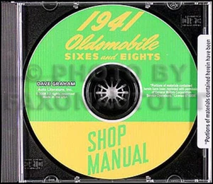 1941 Oldsmobile Tienda Manual On CD 41 Olds Reparación Servicio Especial Dynamic - Imagen 1 de 1