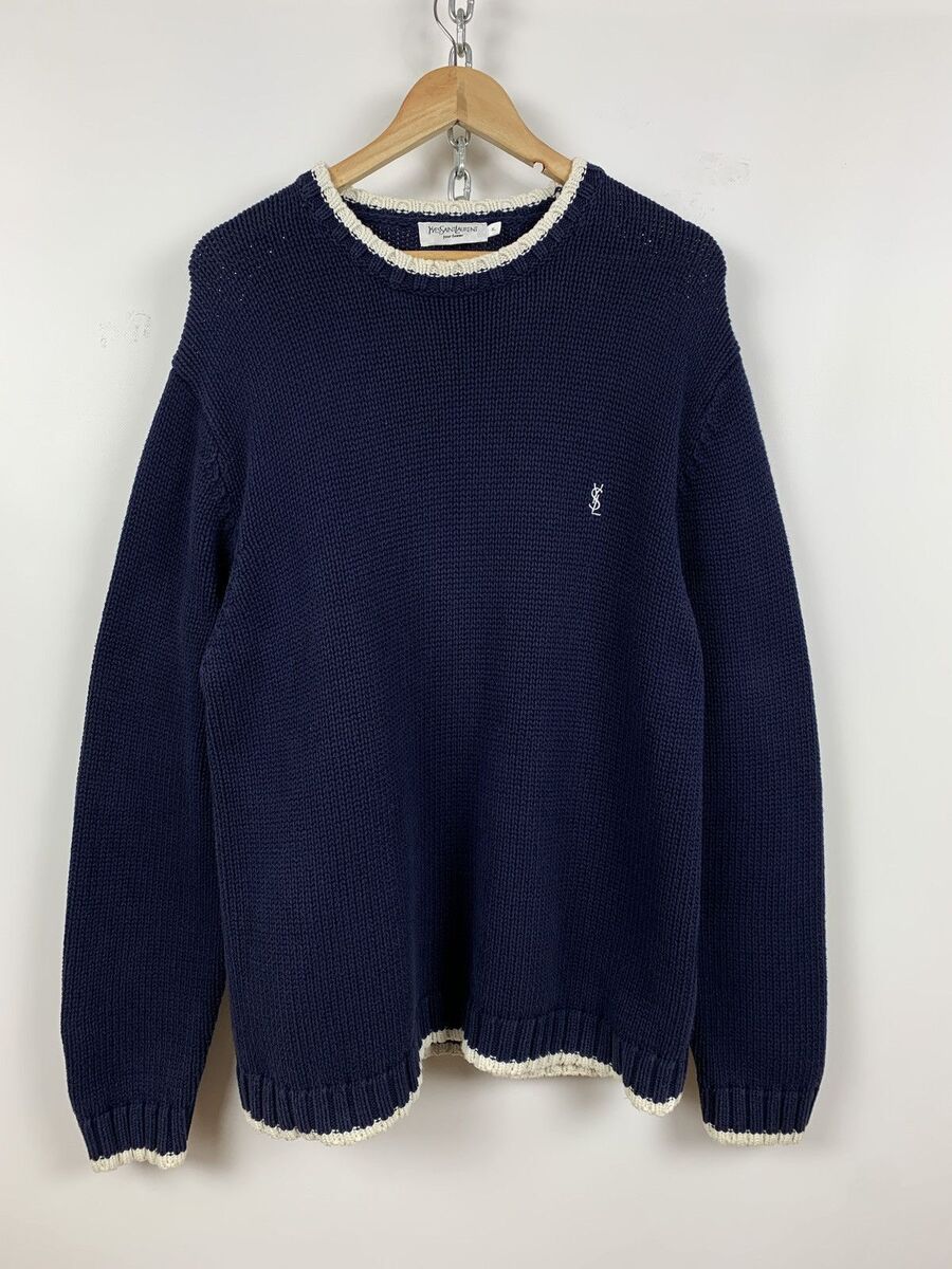 Yves Saint Laurent 100% Cotton Crewneck Sweaters for Men for Yves Saint Laurent 100% Cotton Crewneck Sweaters for Men for