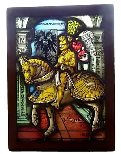 VITRAIL RENAISSANCE KAISER MAXIMILIAN - SIGNATUR HANS BURKMAIR - DATUM 1518 - Bild 1 von 8