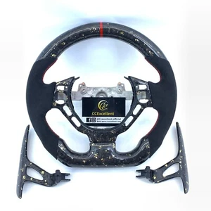 Volante de fibra de carbono forjado real para Nissan GTR R35 2007-2016/Alcantara - Imagen 1 de 9