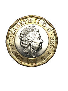 2017  United Kingdom Queen Elizabeth II  One Pound Coin
