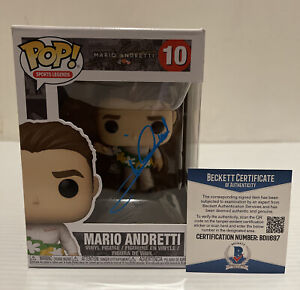 Mario Andretti Signed Autographed Funko Pop Racing Indianapolis 500 Beckett 32
