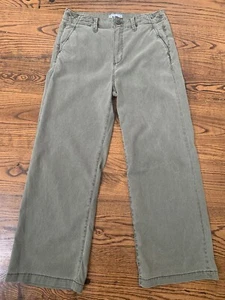 Vintage Style Ivy Green Brooklyn Paige Brand Woman’s Pants Size 30” High Waited - Picture 1 of 4