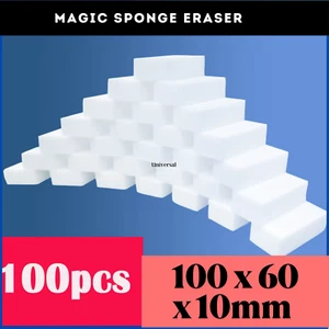 Lot 100pcs Magic Sponge Eraser Melamine Washing Thick Cleaning Foam Home Tool - Picture 1 of 5