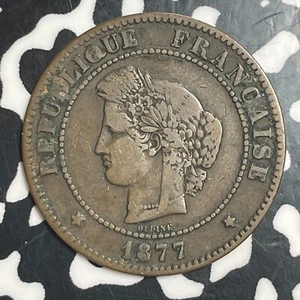 1877-A France 5 Centimes Lot#T2134 Better Date - Picture 1 of 2