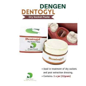 Dentogyl Pasta a Presa Secca per Uso Dentale di New Dengen Dental, Barattolo da 12gm - Foto 1 di 3