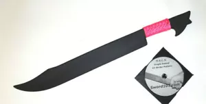 Pinuti Practice Sword Training Escrima Katana Pink Polypropylene Filipino DVD - Picture 1 of 2