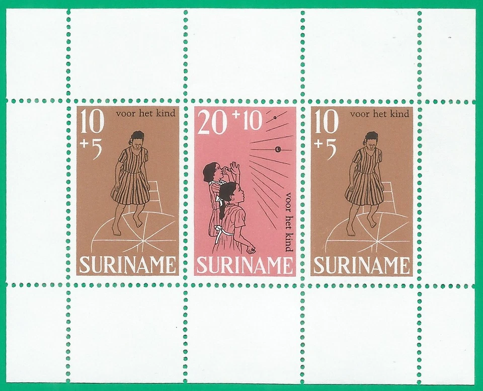 Surinam 1968 bloque como nuevo MNH (**) niños Foto 1 de 1