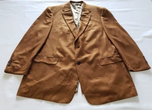 Blazer Loro Piana 100 % cachemir para hombre 48 L abrigo deportivo chaqueta marrón hecho en EE. UU. forrado - Imagen 1 de 9