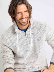 Suéter Macarrones Weird Fish Cream Cruiser Cuarto Cremallera Talla Grande - Imagen 1 de 11