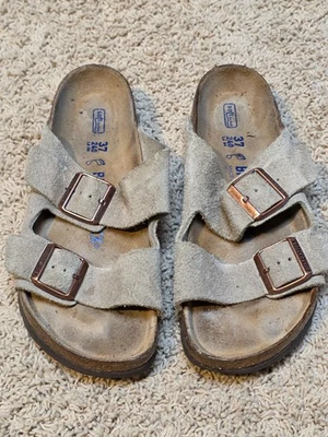 Zueco Birkenstock Taupe Plantilla Suave UE 37 Mujer Hombre Zapatos Foto 1 de 4