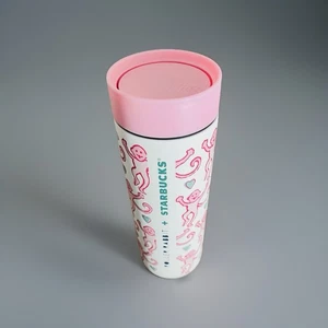 STARBUCKS 2025 CHRISTMAS ROLLER RABBIT TUMBLER  16 OZ ON HAND NEW HARD TO FIND - Picture 1 of 3