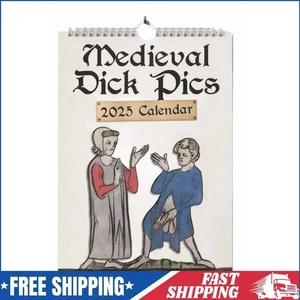Medieval Dick Pics 2025 Calendar Decorative for Daily Schedule - Picture 1 of 15