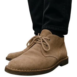 Clarks Men's Brown Suede Ankle Chukka Boots Size 10 - Picture 1 of 10