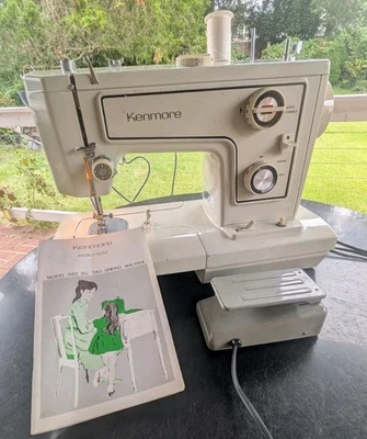 Kenmore 14815600 швейная машина Sears сверхпрочный винтажный бесплатный руки Японии проверено! - Изображение 1 из 4