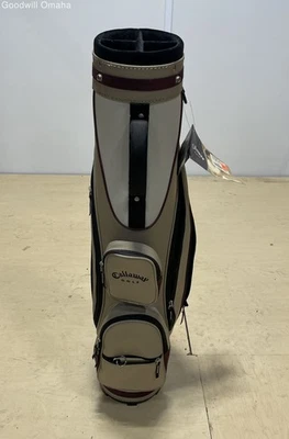 Bolsa de golf Callaway GES para mujer con divisor de 4 vías (caqui/blanco) con cubierta para lluvia Foto 1 de 4