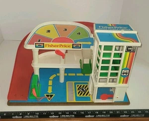 Fisher Price Little People Garage Vintage Red Slide - Picture 1 of 19